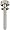 Nickel Plated Brass Thumb Screw, Knurled Head, #4-40, 3/4