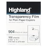 Transparent Copier Film Paper Back