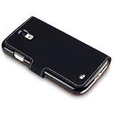 SAMSUNG GALAXY S4 HANDY DELUXE LEDER TASCHE CASE H�LLE IN SCHWARZ, COVERT RETAIL VERPACKUNG