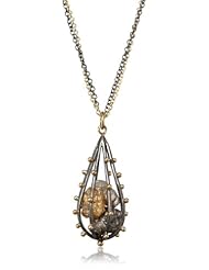Moritz Glik "Kaleidoscope" 18K Gold and Colored Rough Diamond Cage Necklace