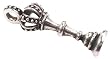 King Chess Piece Silver Tone Pewter Pendant Necklace