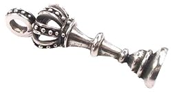 King Chess Piece Pewter Pendant Necklace