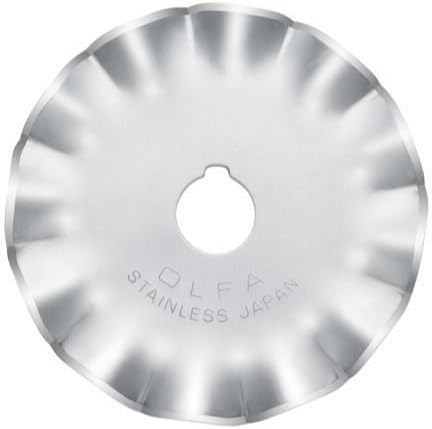 Olfa 45mm Rotary Cutter Wavy Blade 1 Count