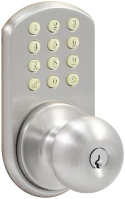 INC HKK-01SN Touchpad Electronic Doorknob, Satin Nickel