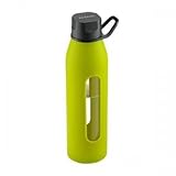 New Takeya USA 13002T Classic Water Bottle Features Dishwasher Safe Reusable Silicone Jacket Glass