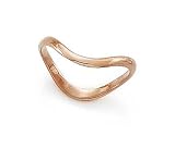 14k Rose Wave Rose Thumb Ring – Size 8.0