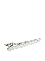 Ortiz & Reed Alfiler de Corbata Silver-Color Brass Tie Clip (Plata)