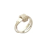 Double Band Sterling Silver Ring Size 8