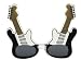 Elope Guitars (black & white with smoke) Sunglasses