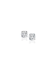 14K White Gold Diamond Four Prong Stud Earrings (1/4 c.t. tw.)