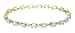 10k Yellow Gold Aquamarine Bracelet, 7