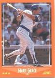 1988 Score Rookie/Traded Mark Grace Rookie Baseball Card #80T - Shipped In Protective Display Case!