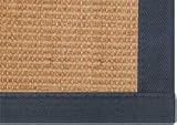 2'6 x 8' Heritage Wool/Sisal Area Rug Carpet - Navy - 9 Sizes Available
