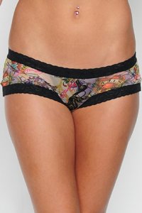 Ed Hardy Holiday Tattoo Mesh Hiphugger