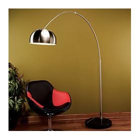 Lumisource Chrome Arch Adjustable Floor Lamp