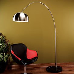 Lumisource Chrome Arch Adjustable Floor Lamp