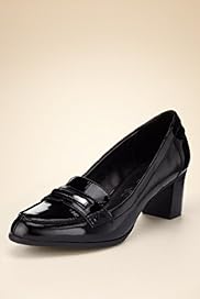 Footglove Original Leather Trim Mid Heel Moccasins