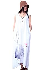Summer Cotton/Linen Maxi Dress 