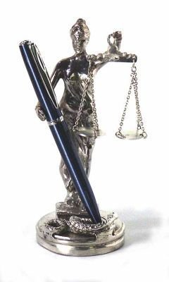 Bey Berk Silver Lady Justice Pen Holder Bey Berk Silver Lady Justice Pen Holder