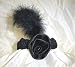 Flapper Headband W/Rose - Black