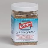 Bravo! Freeze-Dried Raw Turkey Heart Bites, Treats for Dogs and Cats