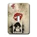 Mirmak grafitti - red lips girl wants to dance solo - Light Switch Covers - single to...