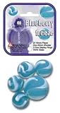 Mega Marbles - BLUEBERRY FREEZE MARBLES NET (1 Shooter Marble, 24 Player Marbles & 2 Display Rings)