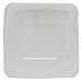 Art Glass White Small Square Plate 8 3/4"x8 3/4" Set of Two