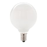 Globe Electric 00449 25-Watt G16.5 Vanity Bulbs, Clear, 4-Pack