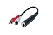 Produkt-Bild: 0.2m 2x Cinch Stecker auf 6.35mm stereo Klinke Kupplung