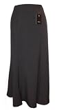 Fishtail Panelled Floaty Gothic Godet Long Skirt Plus Sizes 16-26