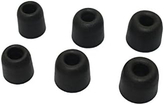 Gadgetzan Memory Foam Earphone In-ear Earbud Earpad Sponge Replacement Covers (Black-3 Pair)