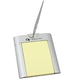 Georgia Tech Yellow Jackets Two Tone Brushed Metallic Notepad and Pen