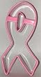 R&M Products-R & M Ribbon Cookie Cutter - Pink - Polyresin