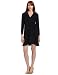 Tiana B Womens Wrap Dress, Black, Large