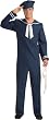 Men's Blue Sailor Uniform Halloween Costume