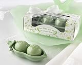  : Two Peas in a Pod - Ceramic Salt & Pepper Shakers in Ivy Print Gift Box