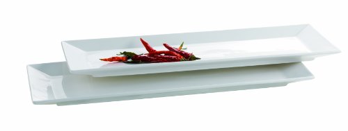 Domestic Professional 923315 Set 2 Teller rechteckig 32 x 11 cm Trendy Line