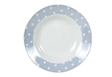 Arc International - F5454 - Lot de 6 Assiettes Calottes - Pois Bleu - 20 cm