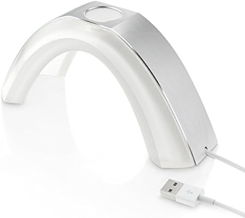 Apple Watch Stand, Wiiwatch Rainbow Bridge Charging Stand Station Aluminum Cover & Acrylic Platform for Apple Watch 42mm & 38mm All Models (Silver)