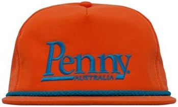 Penny Mens Braided Snapback Adjustable Hat/Cap, Orange/Blue, One Size Fits All