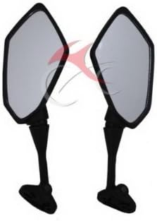 Pair Of Black Motorcycle Motorbike Rear View Left & Right Side View Mirrors Fit For HONDA CBR600 F4 F4I 1999-2006