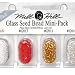 Millhill Glass Bead Mini-Pack 161, 2013, 2011,2010-Crystal, Red Red, Victorian Gold, Ice (Pack of 3)