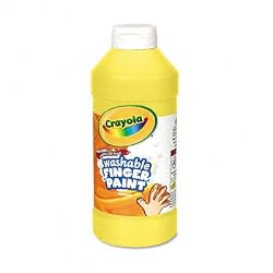 Crayola Washable Finger Paint - Orange (16 oz. Plastic Jar)