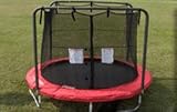 Elite Round Series Red Trampoline And Enclosure 8 Foot