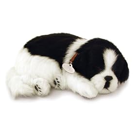 Border Collie - Pet Mate Nap Breathing Life Like Sleeping Dog in Bed Sleeping Pet by Perfect Petzzz