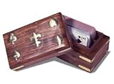 Wooden Card Box - Holds 2 Poker Decks