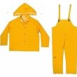 Custom Leathercraft R1012X 3-Piece Heavy-Duty PVC Yellow Rain Suit