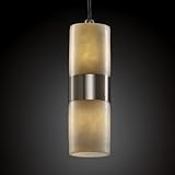 IMAGE OF Justice Design Group CLD-8758-ABRS Antique Brass Clouds Dakota Small 2 Light Up and Down lighting Pe