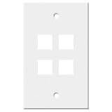 On-Q Home 4 Port ValuePort Wall Plate W